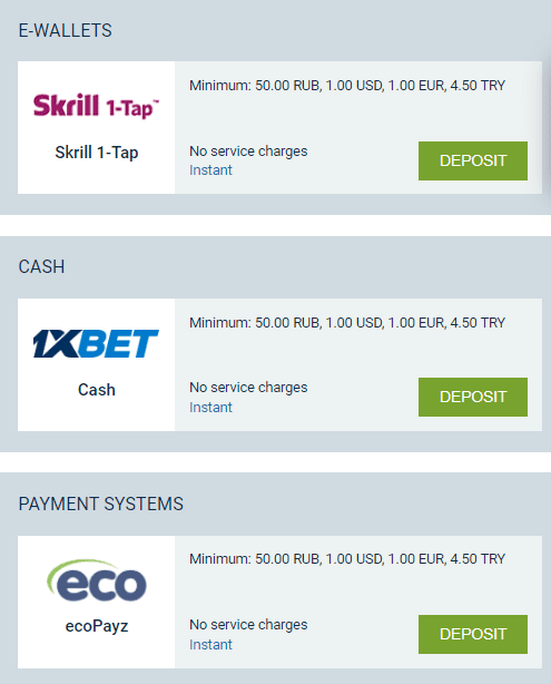 1xBet Casino Crypto Payments