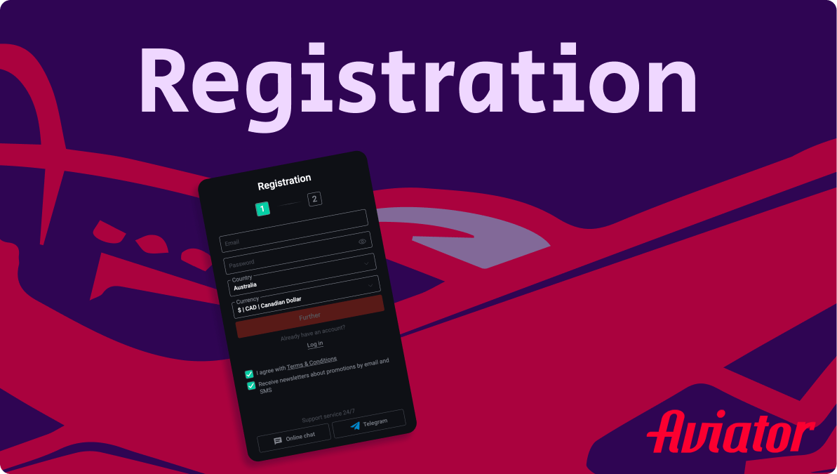 Aviator Game Registration