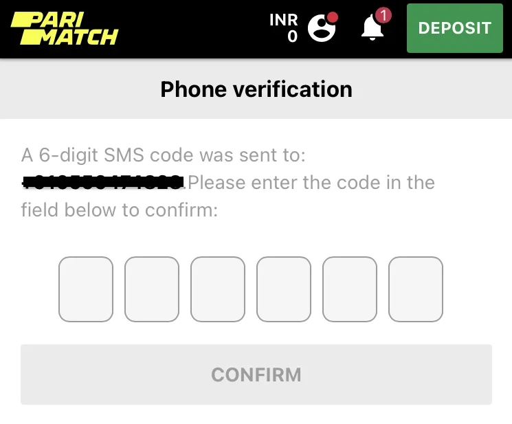 Account Verification Process at Parimatch